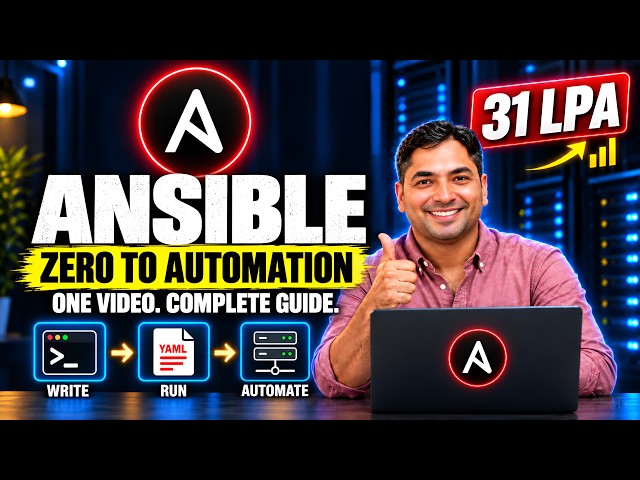 Ansible Complete Course 2026 | From ZERO to PRO | Master Ansible | 31+ LPA Roadmap