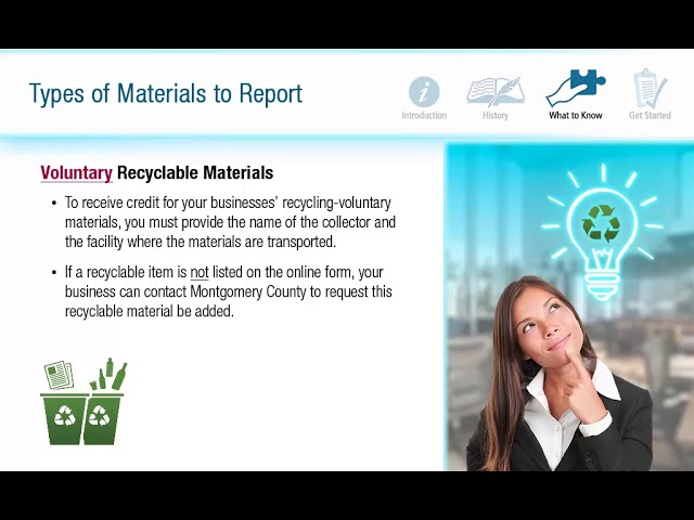Filing Your Annual Business Recycling and Waste Reduction Report On-line Tutorial