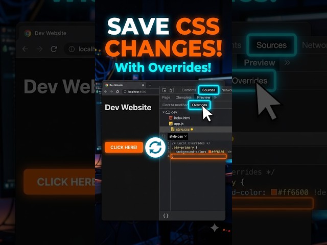 Save CSS Changes Made in Inspect Element 🔥 #shorts