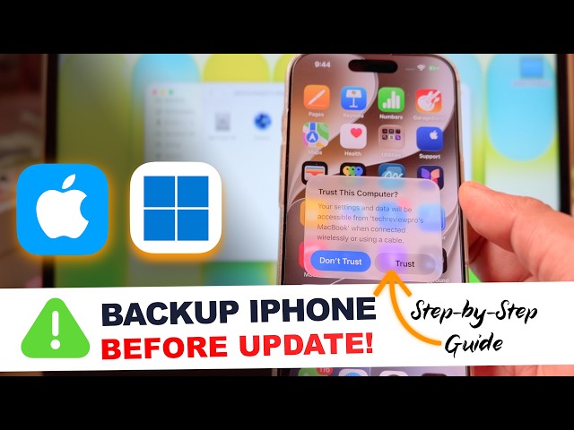 How to Backup iPhone on Mac or Windows PC? Create iPhone Backup on Computer for FREE