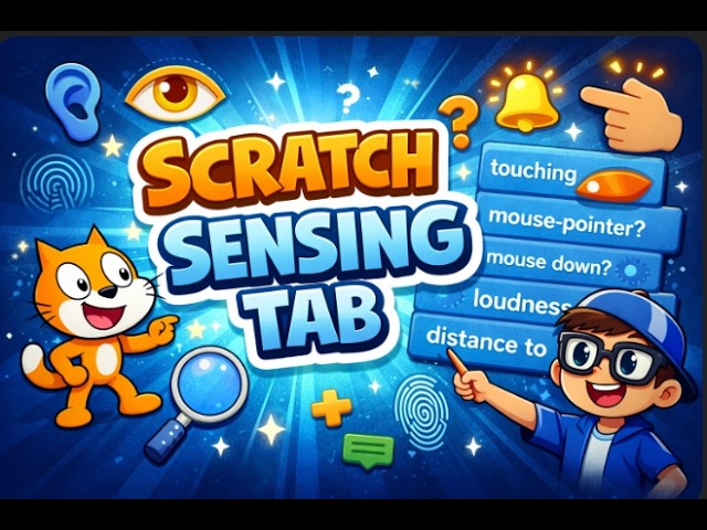 Scratch Sensing Tab Made Easy 🤖 | Perfect for Young Coders