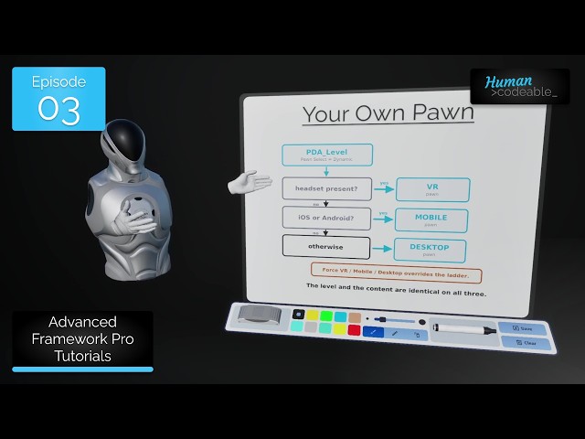 AFPro Tutorials - 03 - VR, desktop and mobile pawns