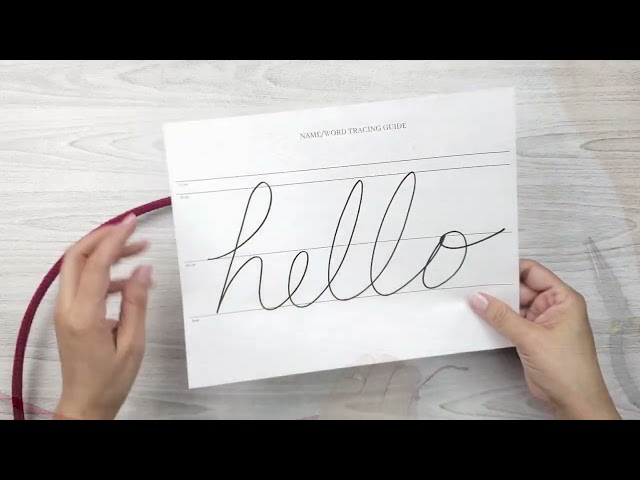 How to Make Your Own Knitted Wire Name Art: Easy DIY Tutorial