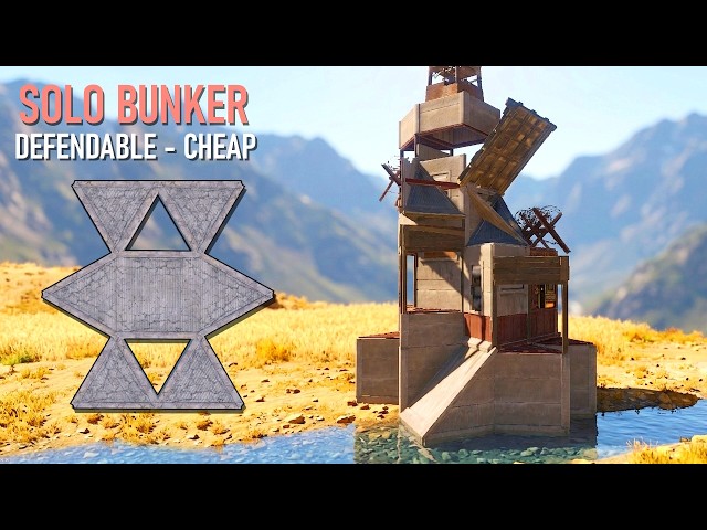 Rust Solo BUNKER Base Design (Defendable Solo BUNKER Base Design)