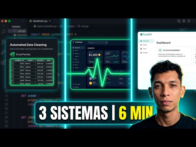 Solo NECESITAS SABER PYTHON (Hice 3 Sistemas en 6 Min)