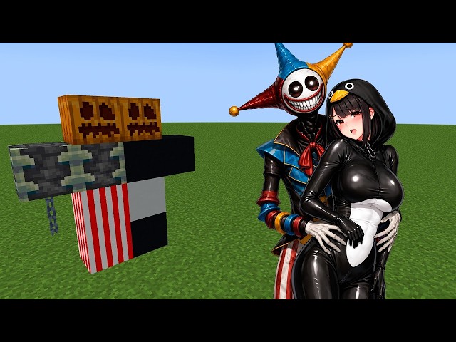 POPPY PLAYTIME PENGUIN GIRL x SCARY JESTER ADDON IN MINECRAFT PE!