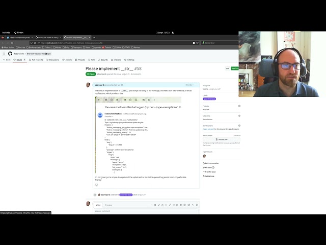 Hacking on Fedora Infra Apps : The New Hotness message schemas