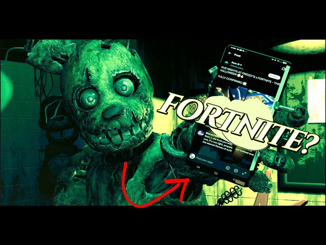 SPRINGTRAP From the FIVE NIGHT'S AT FREDDYS 3 MOVIE is coming to FORTNITE! (Blender short animation)