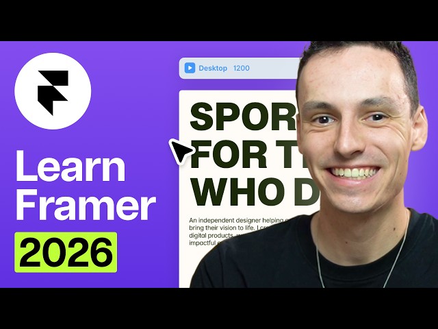 Framer Tutorial for Beginners (2026)