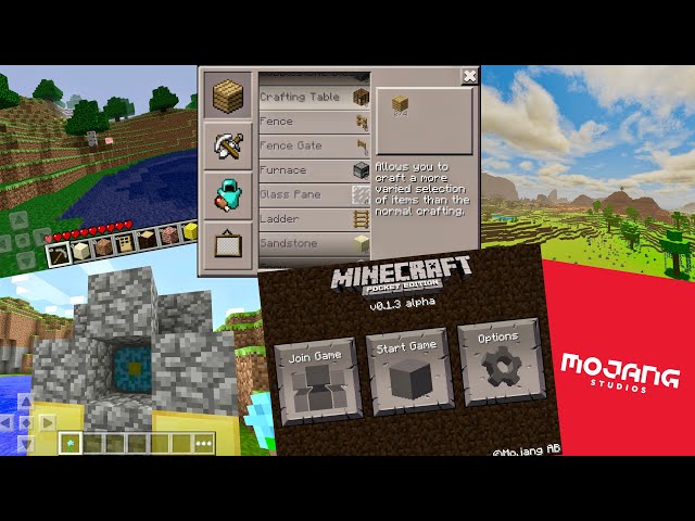 1 Minute of EVERY MCPE Update 0.1.0 - 1.18 (Part 1)