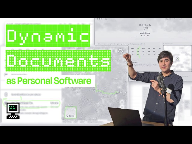 Geoffrey Litt: Dynamic Documents as Personal Software