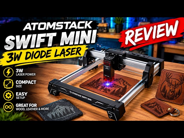 Atomstack Swift Mini 3W Diode Laser Review
