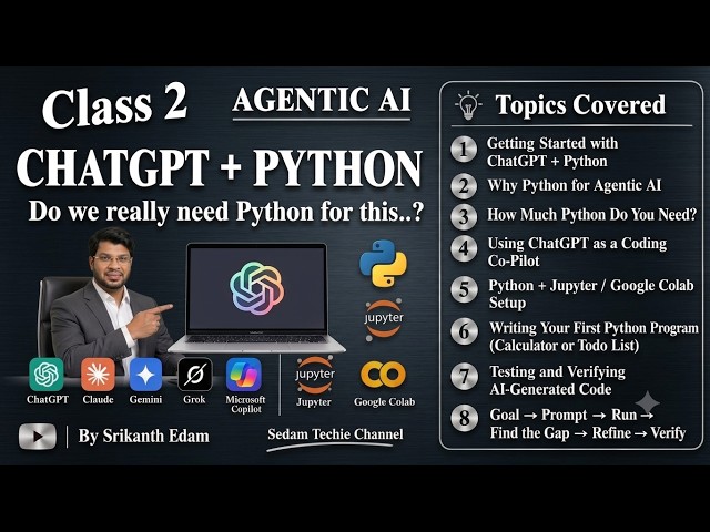 Agentic AI Class 2: ChatGPT + Python | Do You Really Need Python for AI Agents?