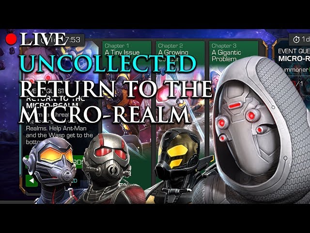 LIVE: Uncollected Return to the Micro-Realm 100% | Marvel: Contest of Champions