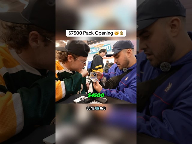 $7.5k PACK OPENING 💰🤯 #hockeycards #nhl #hockey #sportscards #packopening