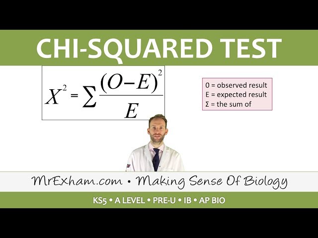 Chi-squared test -  Post 16 Biology (A Level, Pre-U, IB, AP Bio)