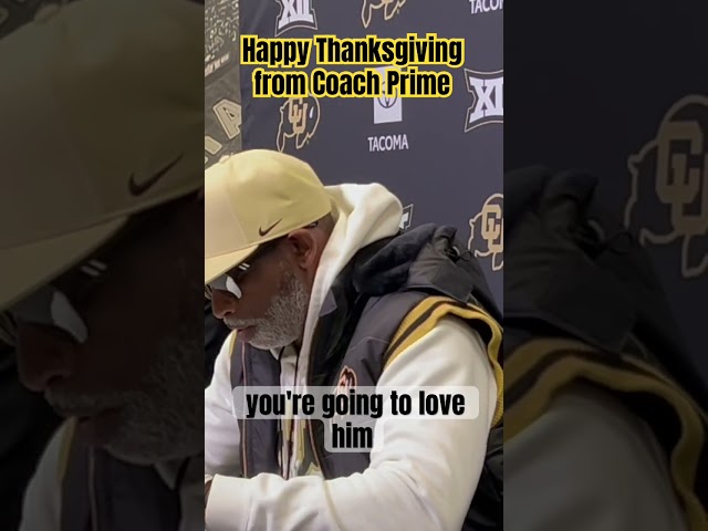 Happy Thanksgiving from Coach Prime #cubuffs #football #coloradofootball #coachprime #deionsanders