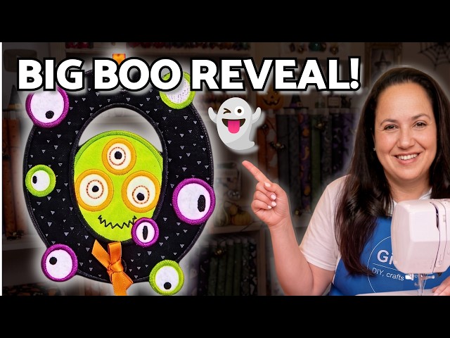 Finishing My BOO Wall Hanger | Halloween ITH Embroidery Sew Along
