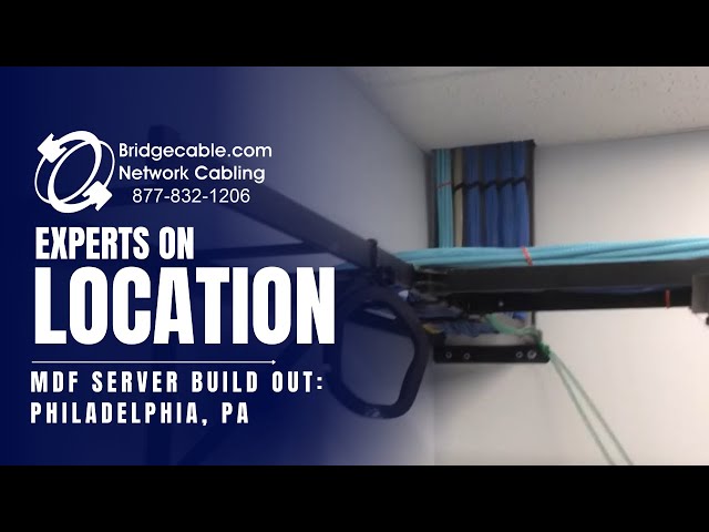 Philadelphia MDF Server Build Out | Network Cabling | BridgeCable.com
