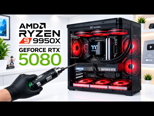 Ryzen 9 9950X3D + RTX 5080 | I Built a BEAST Gaming PC! 😱 Insane 4K Gaming PC Build