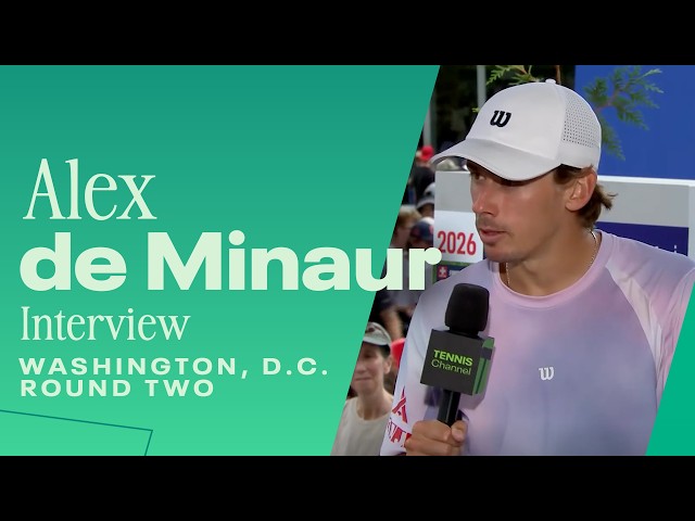 Alex de Minaur shares special embrace with Cruz Hewitt after win | 2026 Washington D.C.
