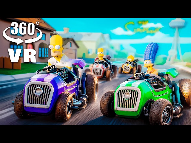 SIMPSONS 360° VR - RACE in SPRINGFIELD!