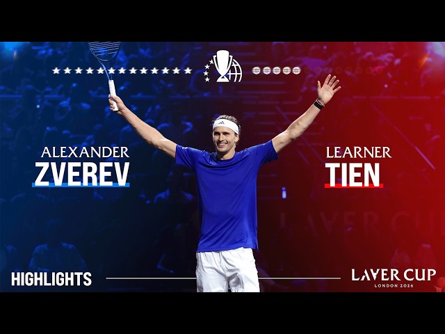Alexander Zverev v Learner Tien Highlights | Laver Cup 2026 Match 10