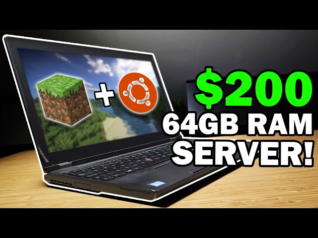 Turning a 10 Year Old ThinkPad into a BEAST Minecraft Server..