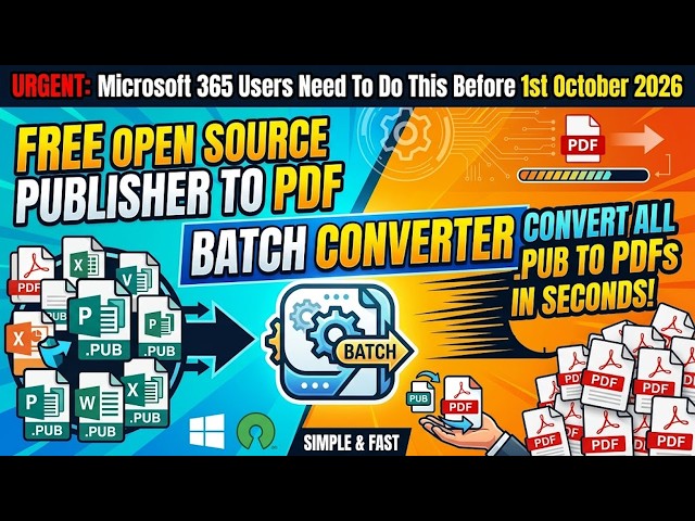 ✅ Free Batch Converter To Convert all Publisher Files to PDF ✅