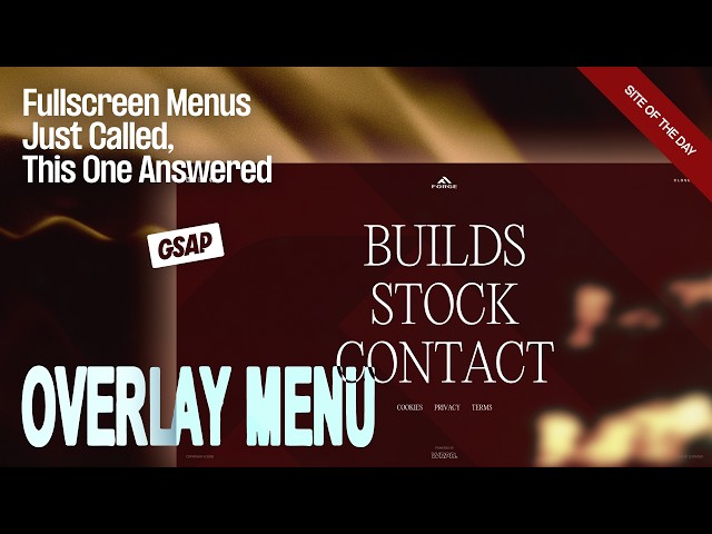 This GSAP Menu Didn't Come to Fit In, It Came to Fill Up Your Entire Screen and Look Good Doing It