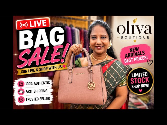 LIVE BAG SALE 🔥 Lowest Price Today | Oliva Boutique #BagSale #LiveSale #OlivaBoutique #Handbags