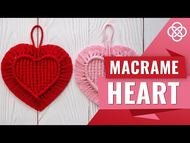 Macrame Heart Keychain Tutorial | Macrame Heart DIY | Macrame Heart Pattern