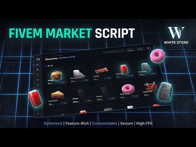 White Store | Advanced FiveM Market Script
