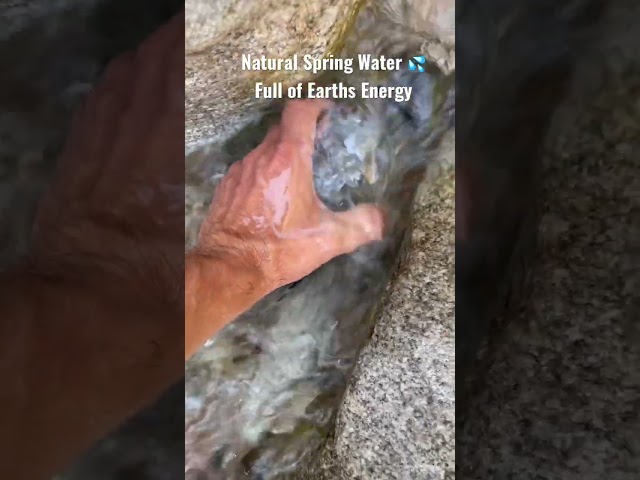 💦 Natural Spring water 💦 Earths Energy 💦 Meditating