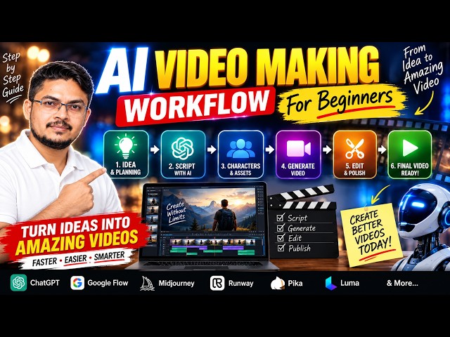 AI Video Making MASTERCLASS Idea → Story → Scenes → Final Video
