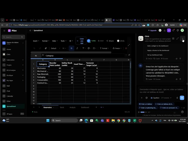 I40PILOT x Claude Creating a Real-Time Management Dashboard for Better Decisions
