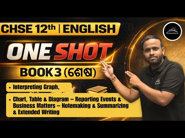 CHSE 12th English |One Shot |Graphs, Charts, Note-Making & Extended Writing By-Deep Sir #chseodisha