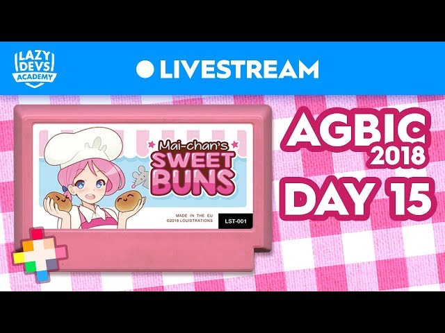 Mai-Chan's Sweet Buns - Day 15 - AGBIC Jam 2018 Livestream (Pico-8)