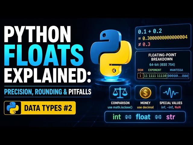 Python Floats Explained: Precision, Rounding & Pitfalls | Data Types #2