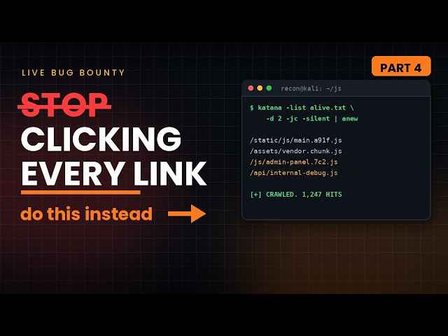 Bug Bounty Live #4: Automate JS File Recon in 3 Commands