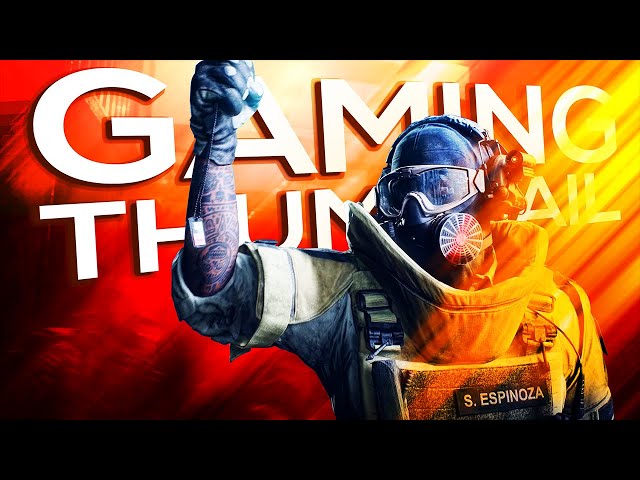 How To Make a GAMING Thumbnail in Photoshop