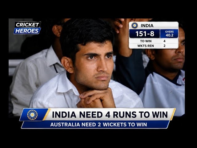 Nervous Thriller 🔥😱 | Mighty Australia vs Fighting India 🇮🇳 4 Runs to Win  | Peak Test Battle