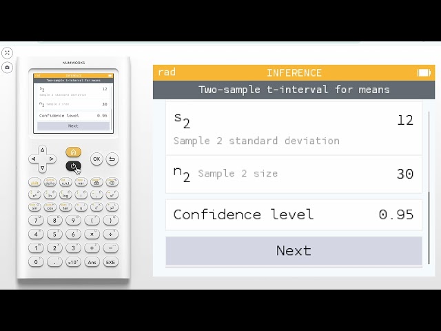 Construct a confidence interval using two samples