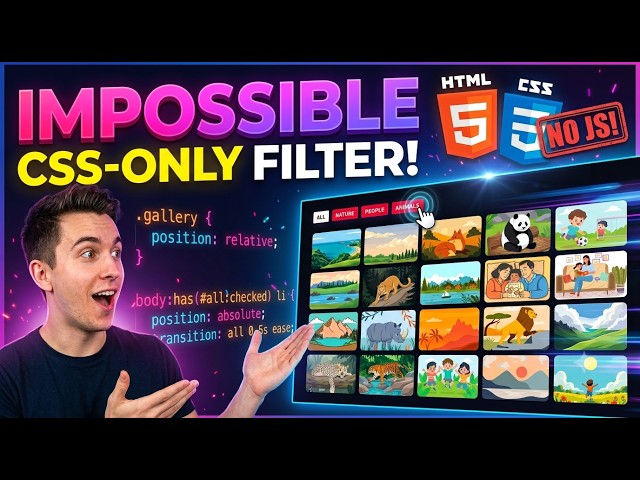 I Built an Impossible Filter Gallery in Pure CSS