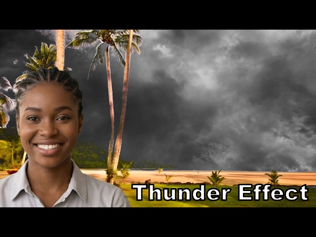 Thunder and Cloud Effect Video In Capcut PC video editing