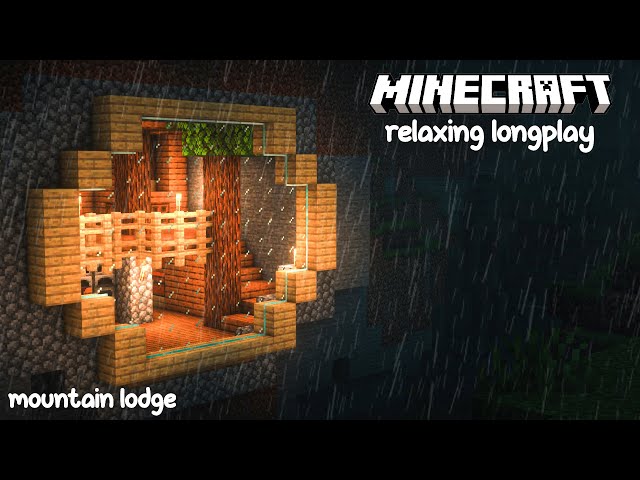 Minecraft Relaxing Longplay - Building a Starter Mountain Home (No Commentary) 1.19.3