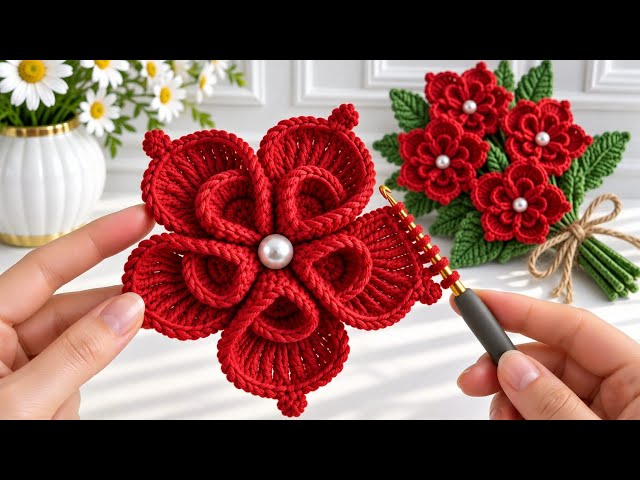 How to Crochet a Beautiful Flower Motif | Easy Step-by-Step Crochet Tutorial