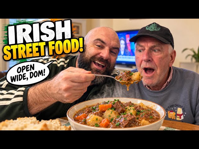 Irish Street Food. I Feed My Uncle and Dominic After A Hard Days Working On The Farm ☘️🐓🏡🍝