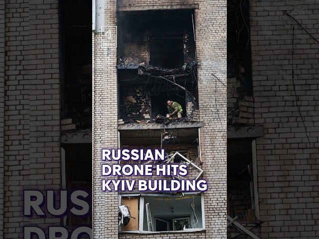 14-year-old boy killed after Russian drone hits Kyiv building
