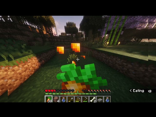 Let's Play Minecraft Exploring the Marshland and placing way signs.